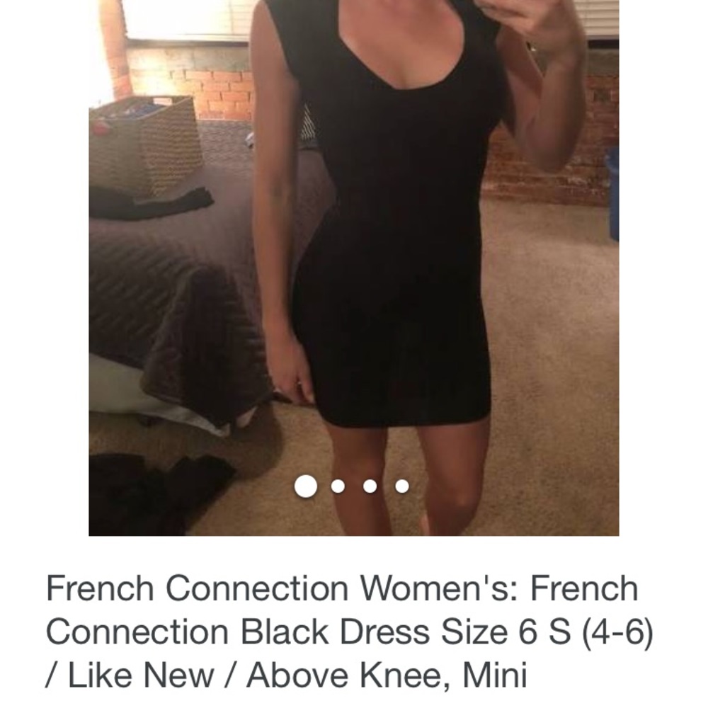 Black French connection cocktail dress